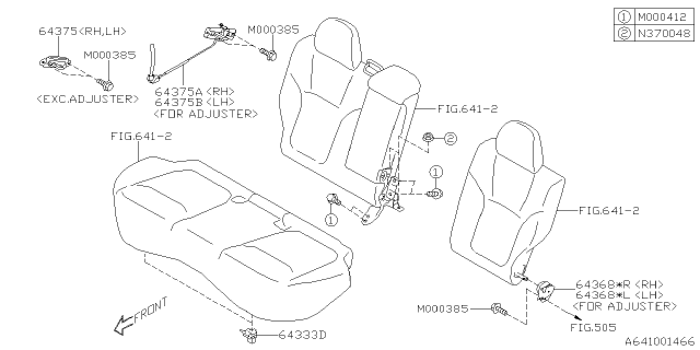 2021 Subaru Forester Rear Seat Diagram 2