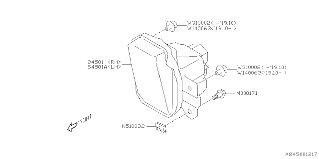 2021 Subaru Forester Lamp - Fog Diagram 2