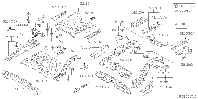 2021 Subaru Forester Body Panel Diagram 4