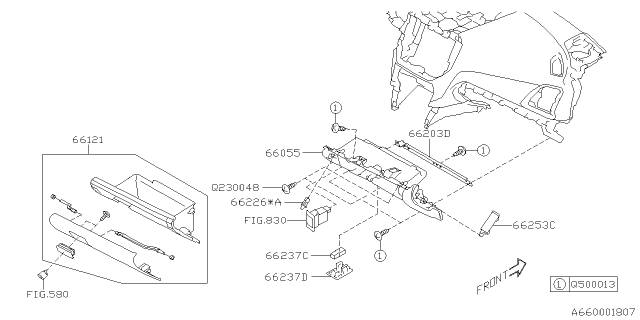 2020 Subaru Forester Instrument Panel Diagram 4