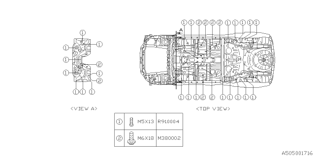 2021 Subaru Forester Body Panel Diagram 10