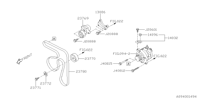 2021 Subaru Forester Alternator Diagram 3