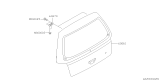 Diagram for 2000 Subaru Forester Door Hinge - 61820FC000