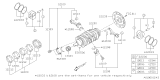 Diagram for Subaru Crosstrek Crankshaft Thrust Washer Set - 12213AA910