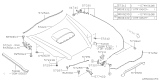 Diagram for Subaru Outback Hood Hinge - 57260AG02A9P
