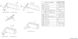 Diagram for Subaru GL Series Car Mirror - 91039GA010