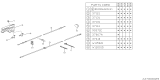 Diagram for Subaru Loyale Speedometer Cable - 37411GA122