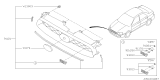 Diagram for Subaru Impreza Grille - 91121FE110