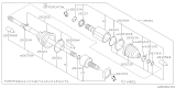 Diagram for Subaru Outback Axle Shaft Retainer - 28333SA000