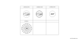 Diagram for Subaru Tribeca Wheel Cover - 28821SA030