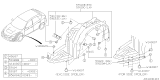Diagram for Subaru Impreza WRX Wheelhouse - 59110FG050