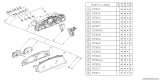 Diagram for Subaru Legacy Instrument Panel Light Bulb - 85066GA340