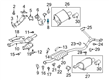 Diagram for Subaru Forester Bed Mounting Hardware - 010106200