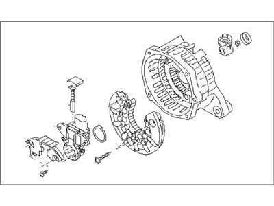 Subaru WRX STI Alternator Case Kit - 23727AA610