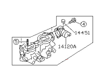 Subaru 14011AB940 Manifold Assembly Intake