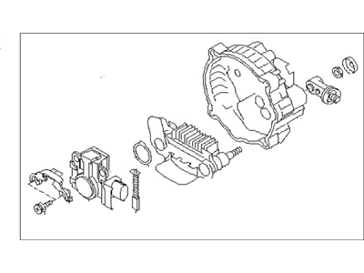 Subaru Baja Alternator Case Kit - 23727AA290