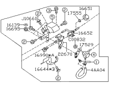Subaru Legacy Fuel Pressure Regulator - 16622AA030