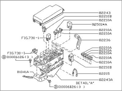 Subaru 82232AC010 Main Fuse Box Assembly
