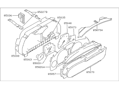 Subaru 85012AC610 Speedometer Instrument Cluster