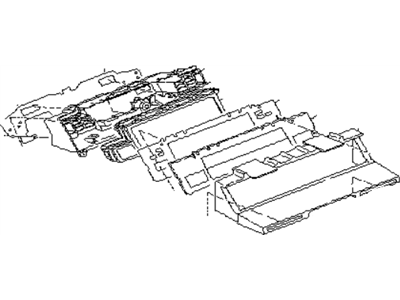 Subaru XT Instrument Cluster - 85015GA740
