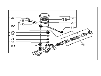 Subaru XT Brake Master Cylinder - 25721GA800