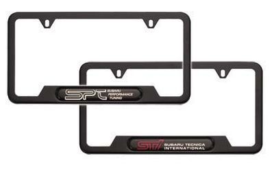 Subaru License Plate Frame, Mat Black (WRX) SOA342L103