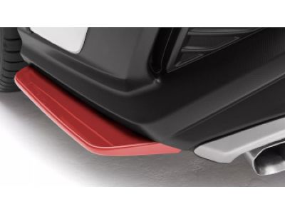 Subaru STI Under Spoiler - Rear Quarter - Red E5610VC020