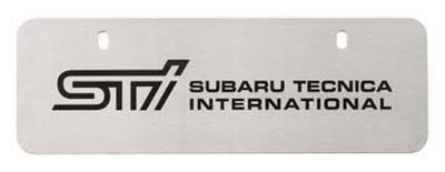 Subaru Euro-Style Marque Plate Stainless (STI) SOA342L132