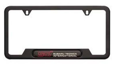 Subaru License Plate Frame, Matte Black (STI) SOA342L126