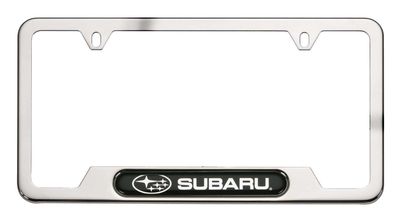 Subaru License Plate Frame (Subaru) Polished Stainless SOA342L127