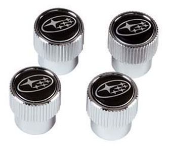 Subaru Valve Stem Caps - Subaru Star Cluster - Chrome SOA342L137