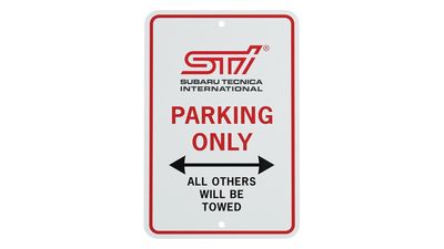 Subaru Parking Only Sign - STI SOA342L149