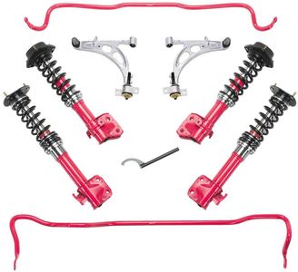 Subaru Performance Suspension Kit - SD6 with Struts, Alum. Arm Kit, and Bushing Kit KITB2010FE210DS