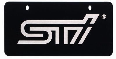 Subaru WRX Marque Plates - Matte Black SOA342L107