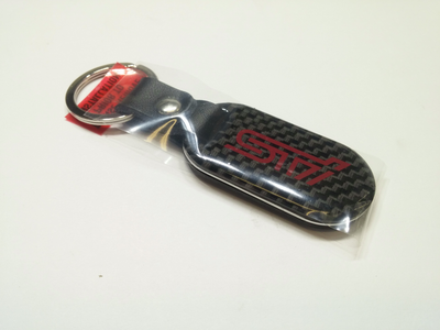 Subaru sti wrx carbon fiber keychain