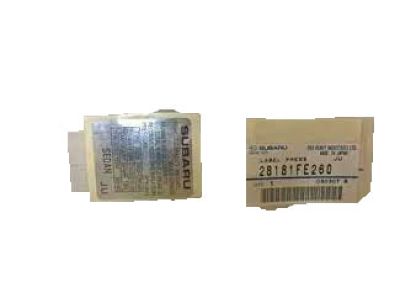 Subaru 28181FE260 Label Pressure