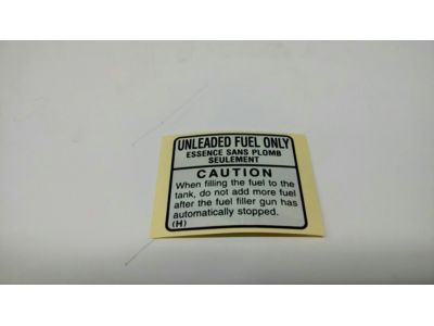 Subaru 10024AA160 Label Fuel