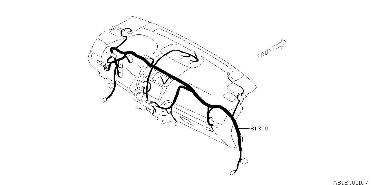 Subaru 81302FJ350 Harness Instrument Panel