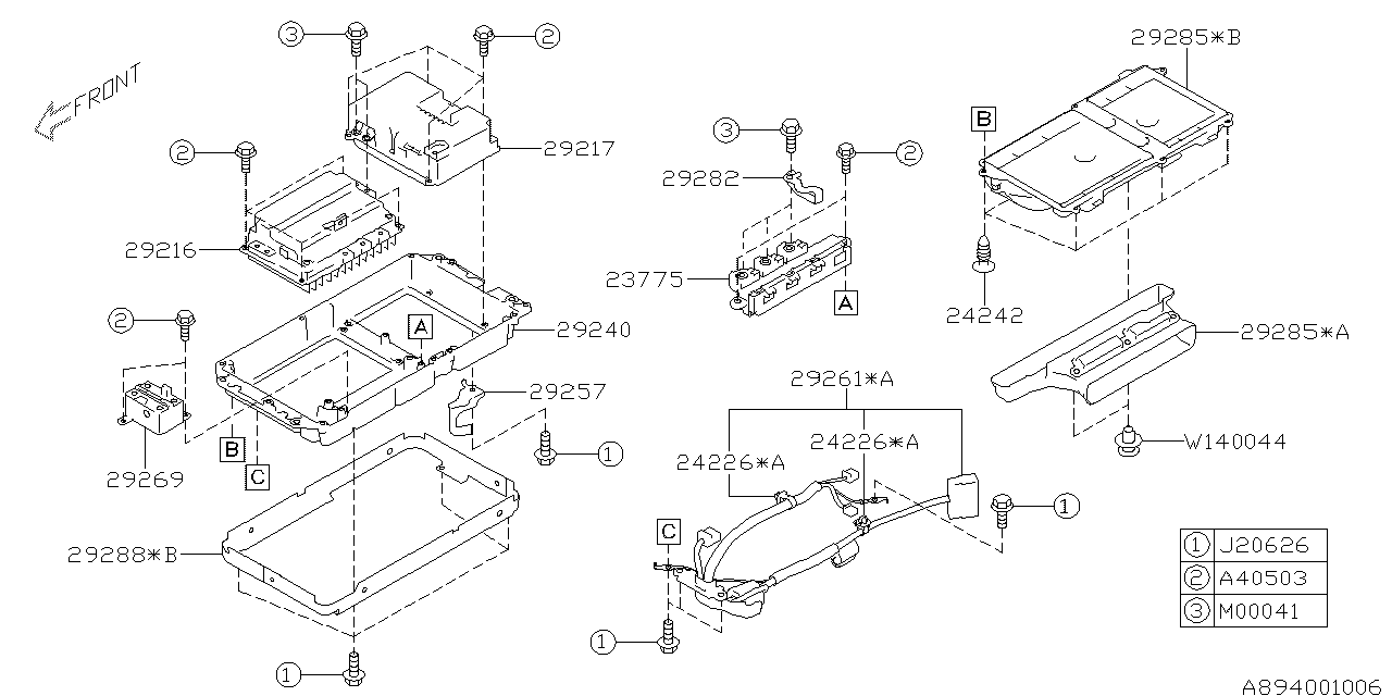 Subaru 29257AA000 Bracket INV Harness