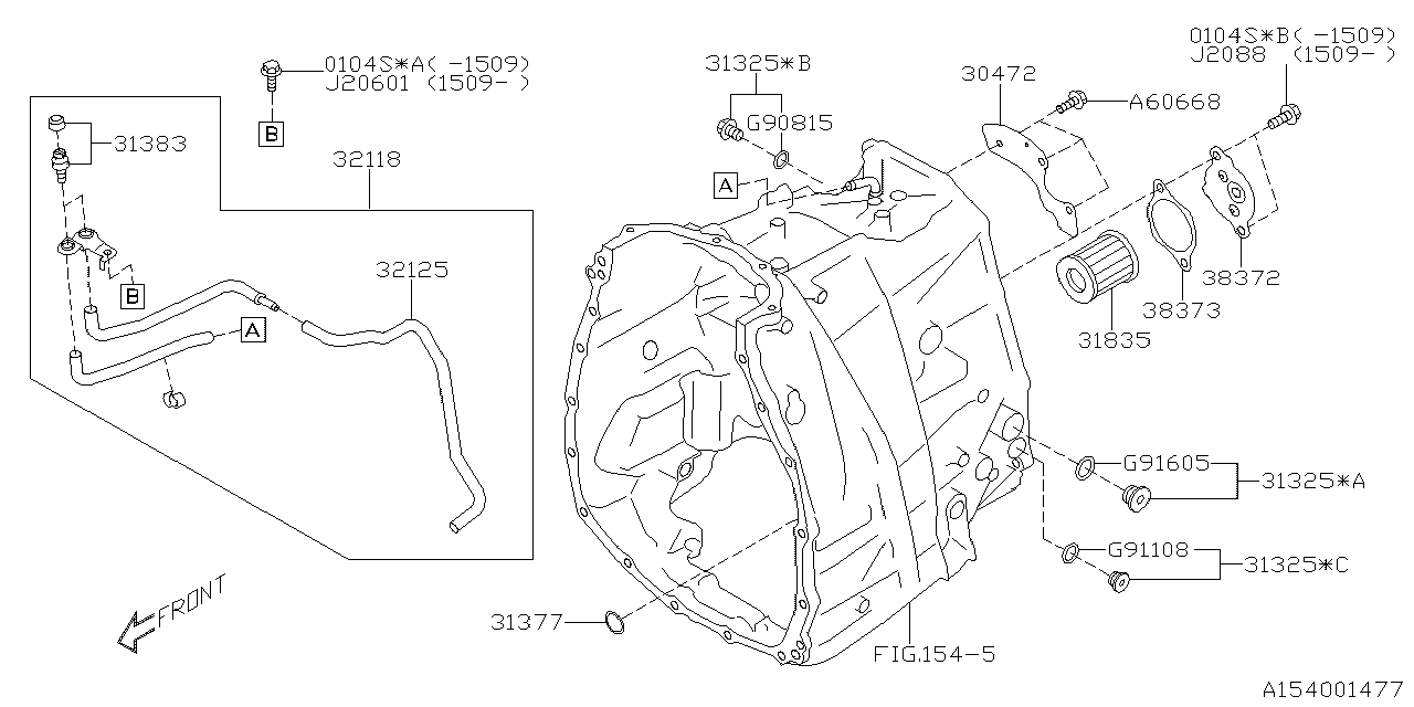 Subaru 32118AA030 Hose Assembly Air Breathe