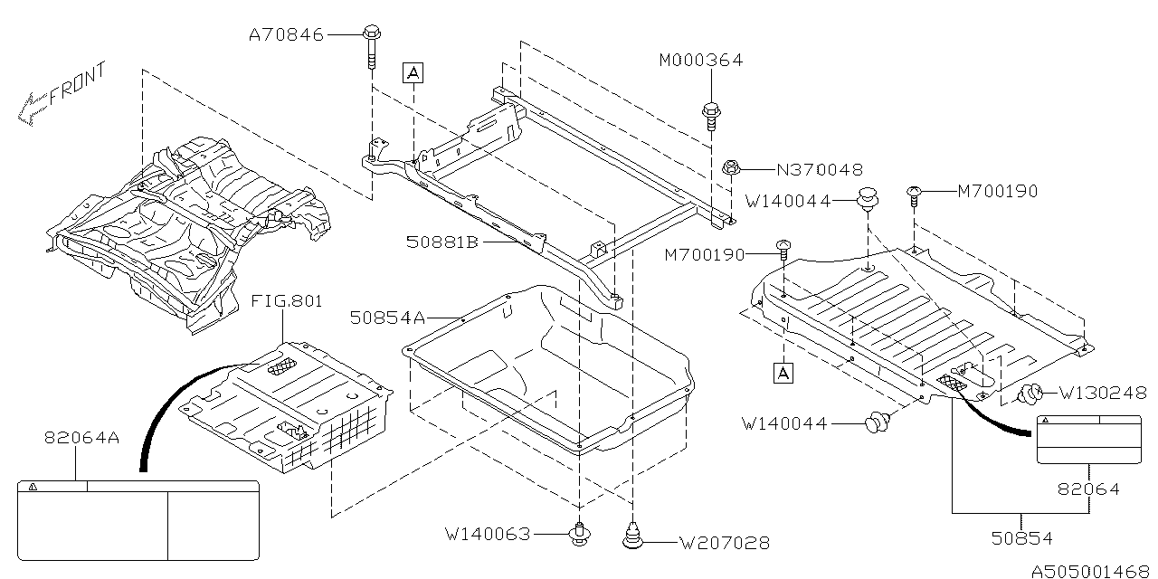 Subaru 82064FJ020 Label HEV