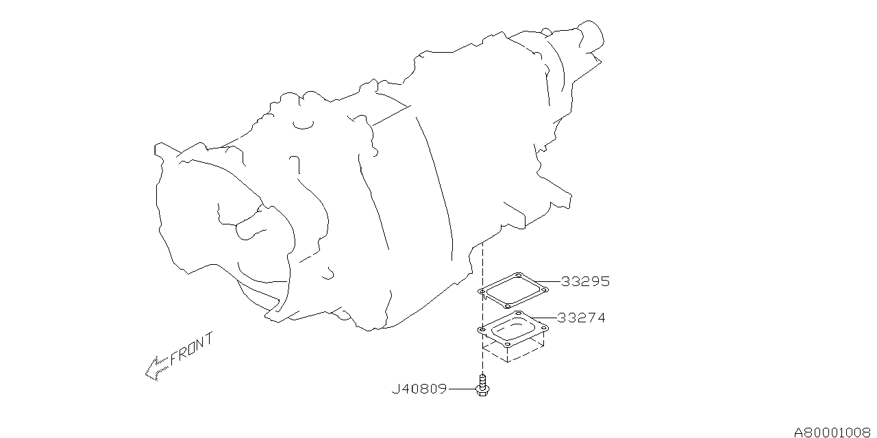 Subaru 33274AA000 Cover Power Connector