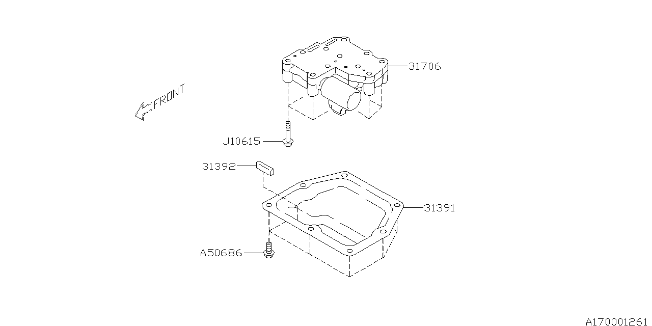 Subaru 31392KA030 Magnet Oil Pan