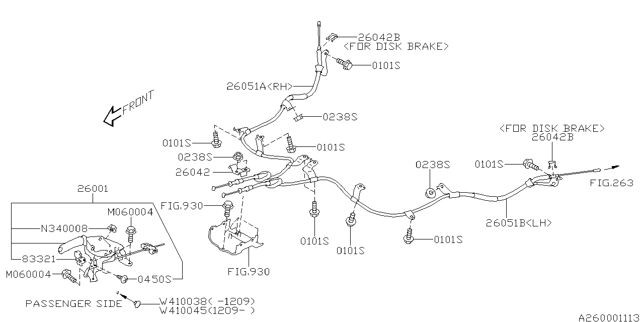 Subaru 26042FJ000 Clamp H B