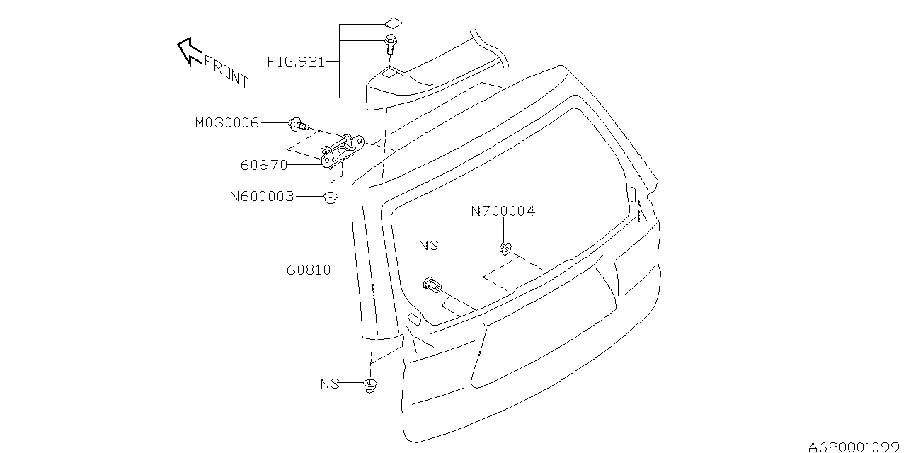 Subaru 902700004 Pierce Nut