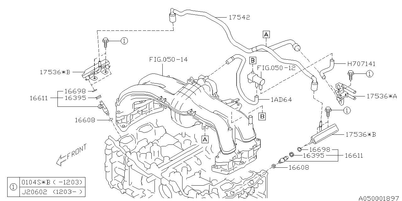 Subaru 99071AD640 Hose Vacuum