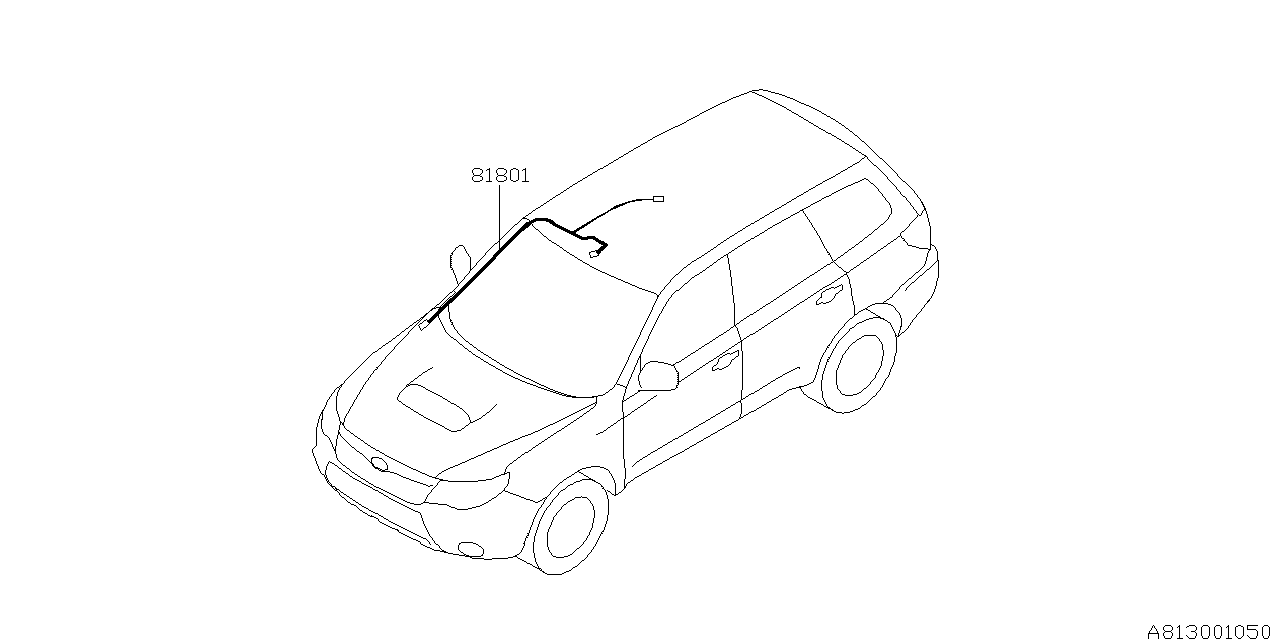 Subaru 81801SC170 Cord Roof RH
