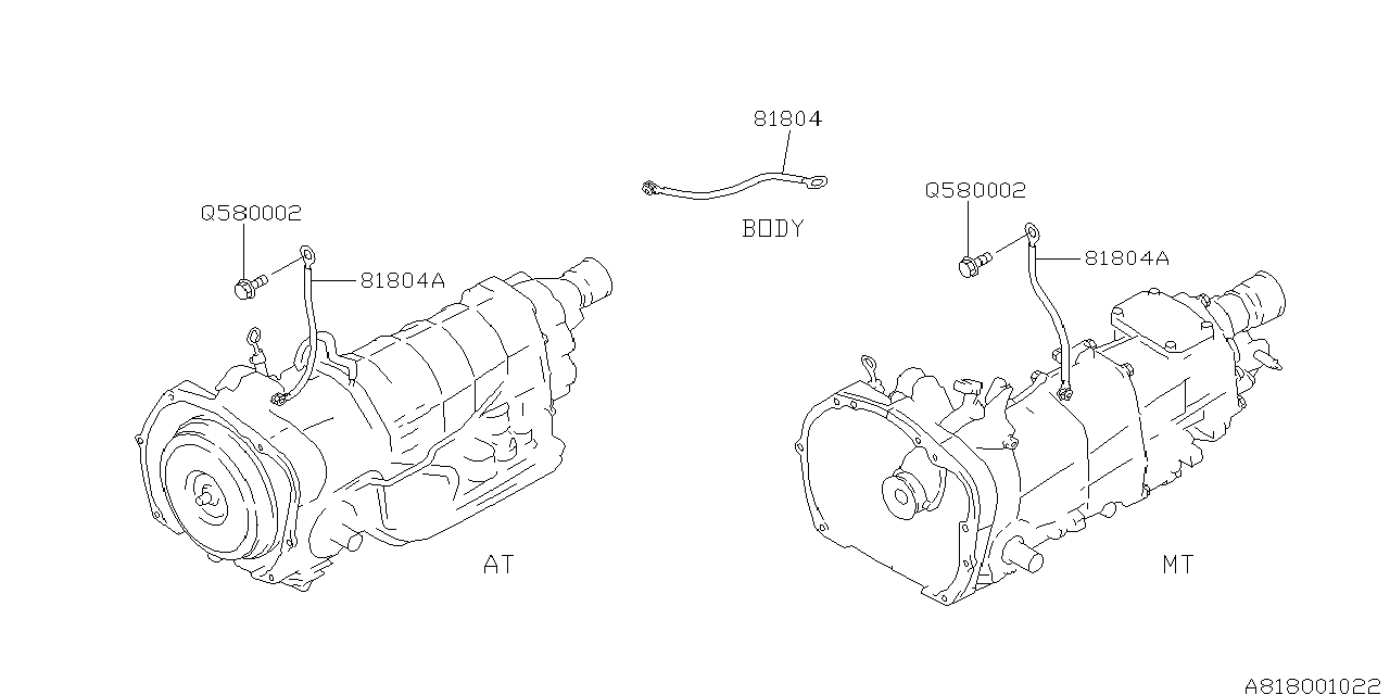 Subaru 81804FC010 Earth Cord