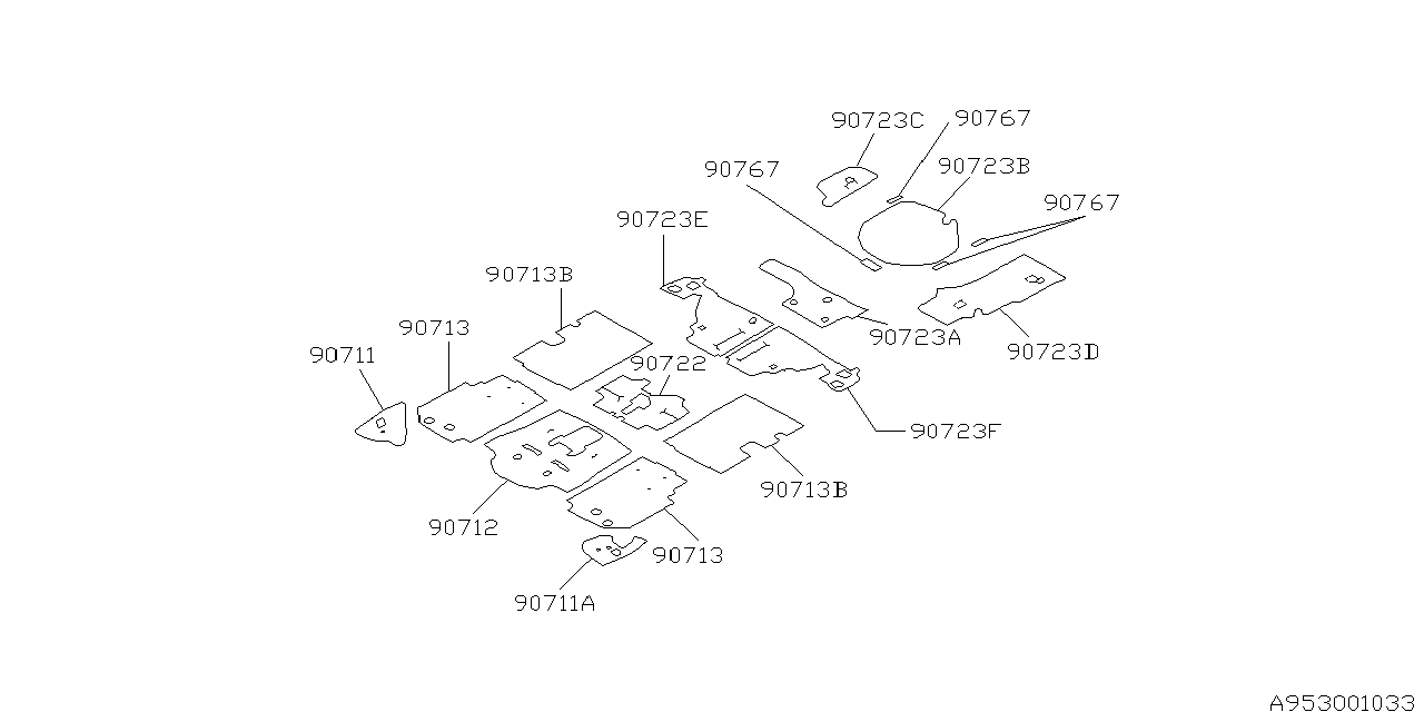 Subaru 90711FC060 SILENCER