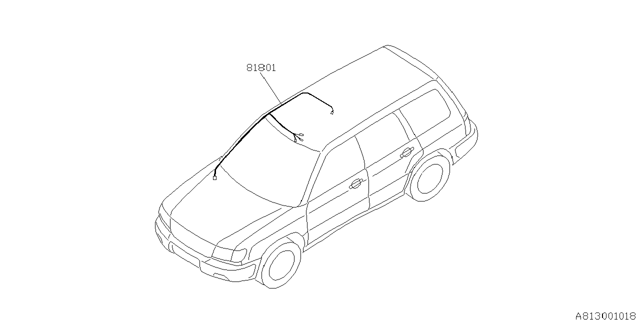 Subaru 81801FC210 Cord Roof